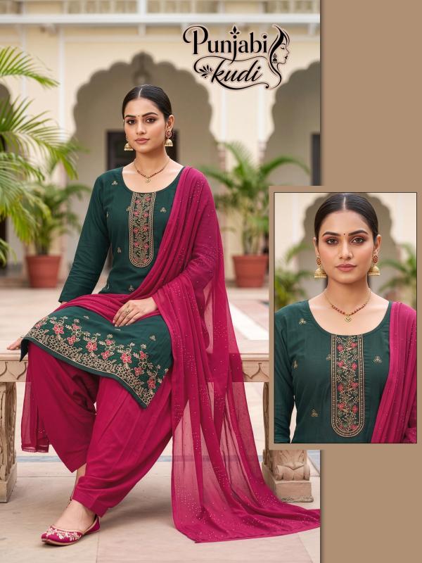 Desi kudi punjabi kudi 3pcs kurtis wholesale online in surat